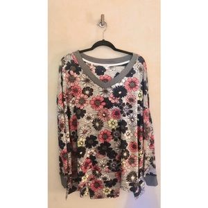 Plus Size Floral Loungewear Jogger Set